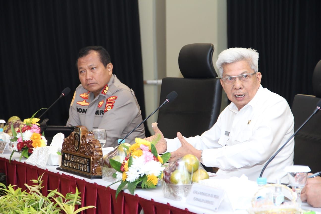 Kapolda dan Wagub Sumsel Membahas Rancangan Permen ESDM Terkait Sumur Minyak Bumi di Semsel