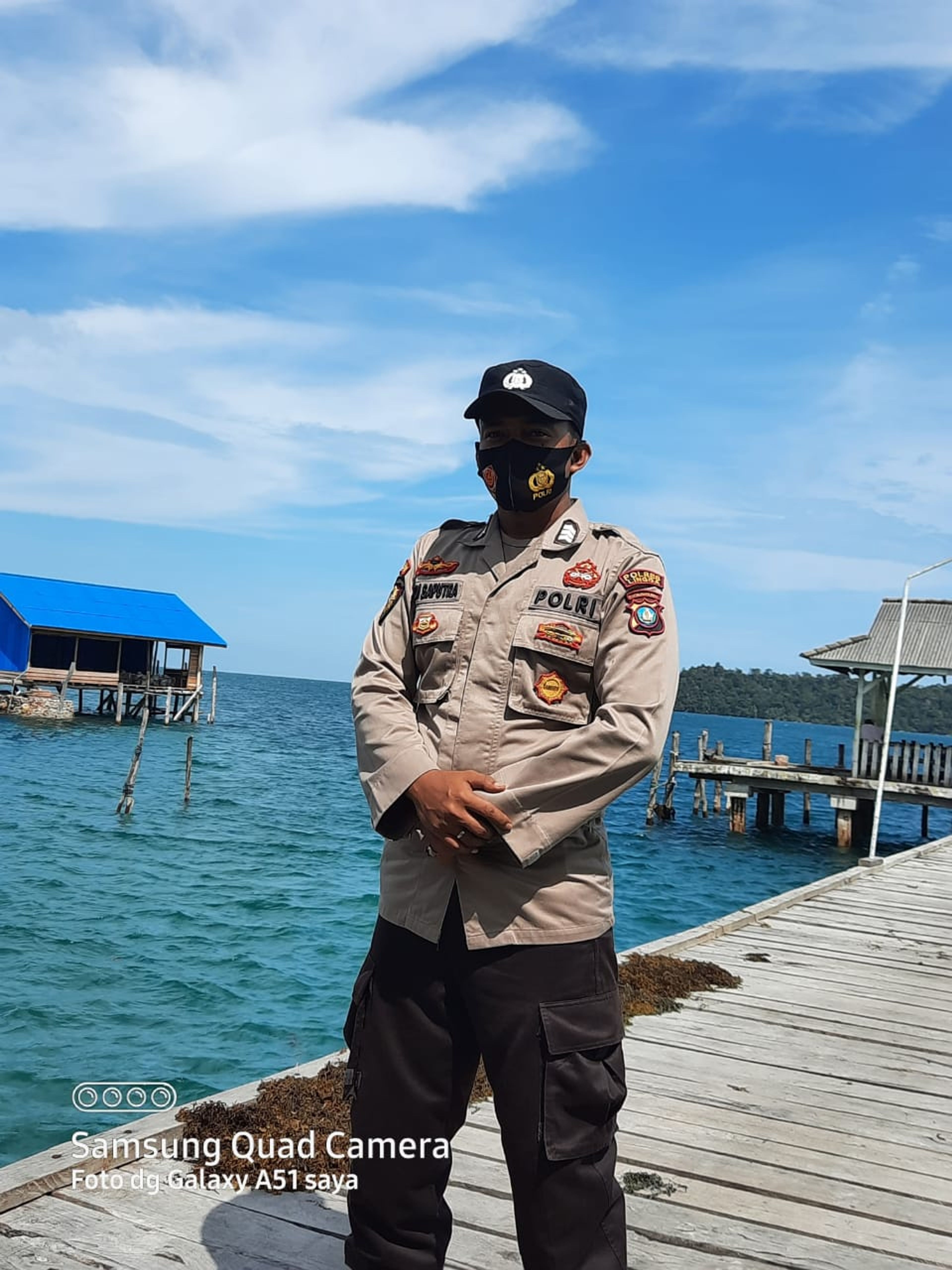 KAPOLSUBSEKTOR BATU BELUBANG HIMBAUKAN KEPADA MASYARAKAT PERHATIKAN CUACA SEBELUM AKTIVITAS DI LAUT
