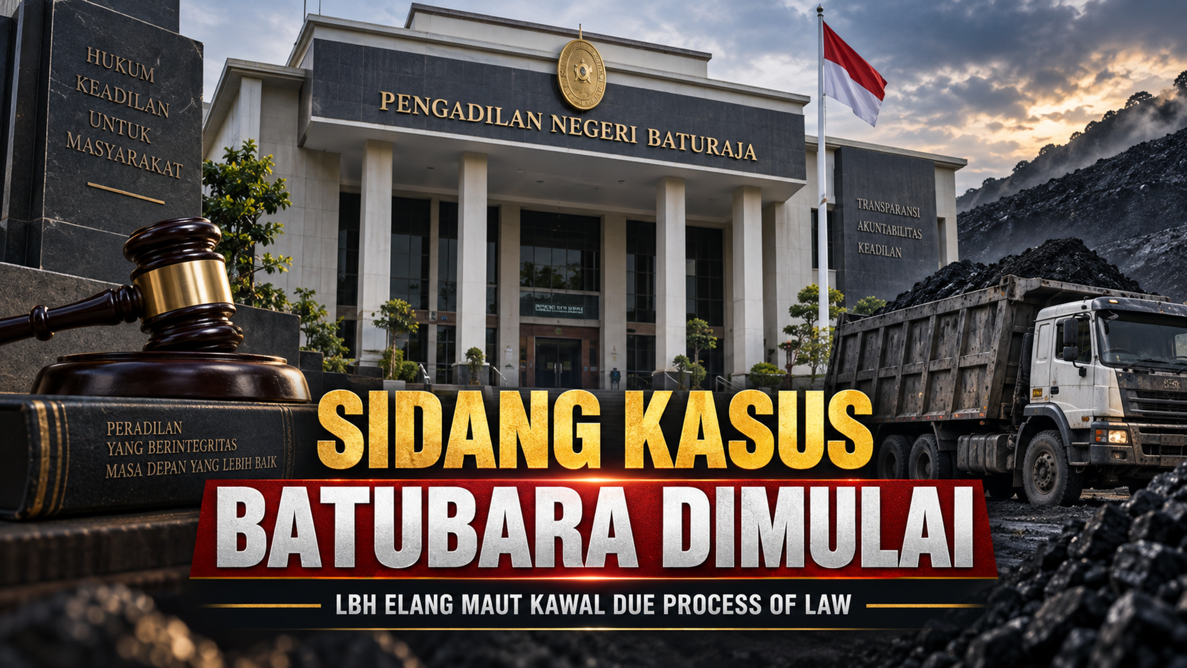 Sidang Perdana Batubara di PN Baturaja