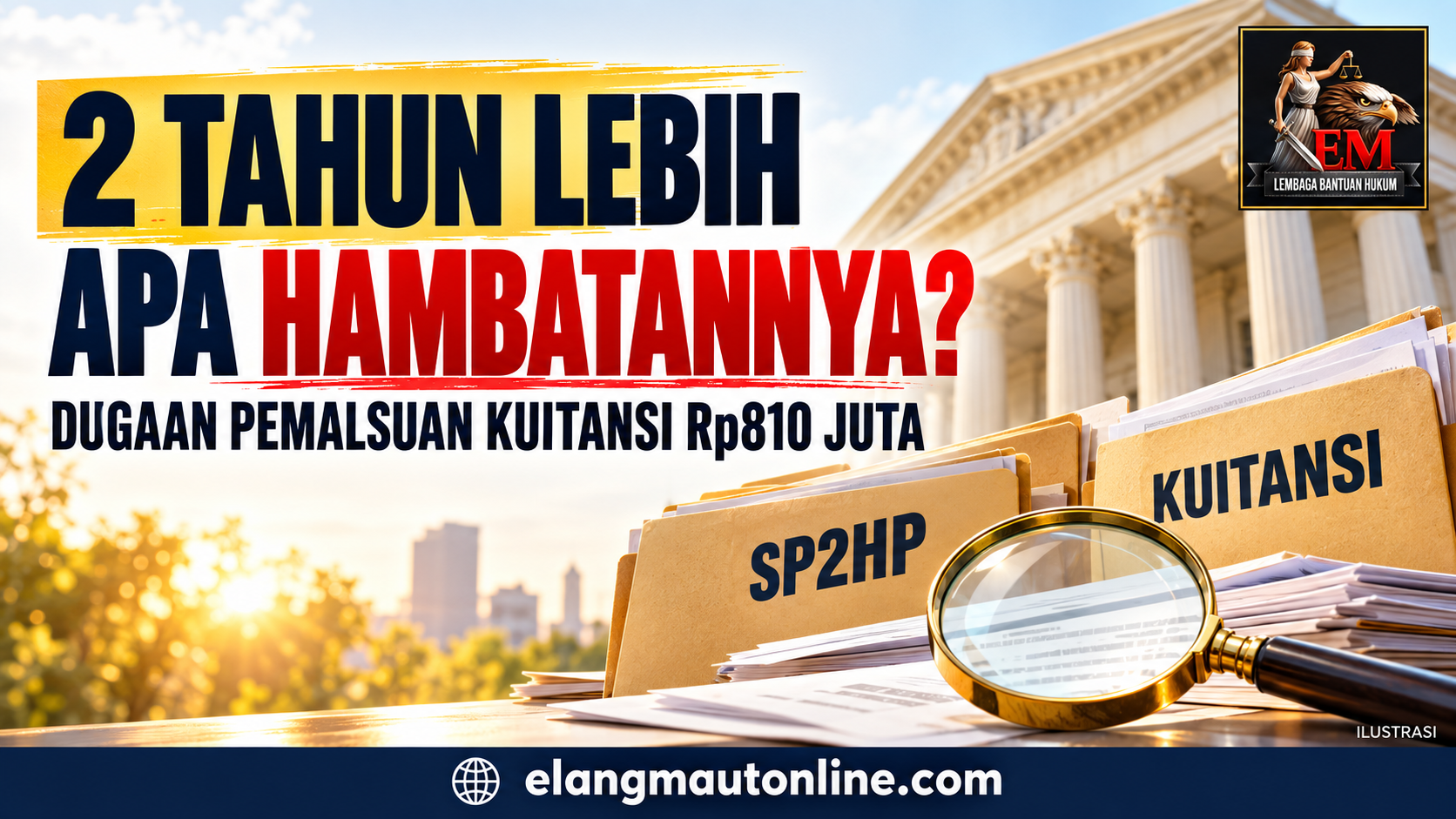 Dua Tahun Lebih, Kasus Kuitansi Rp810 Juta Belum Tuntas: Apa Sebenarnya Hambatan Penyidik?