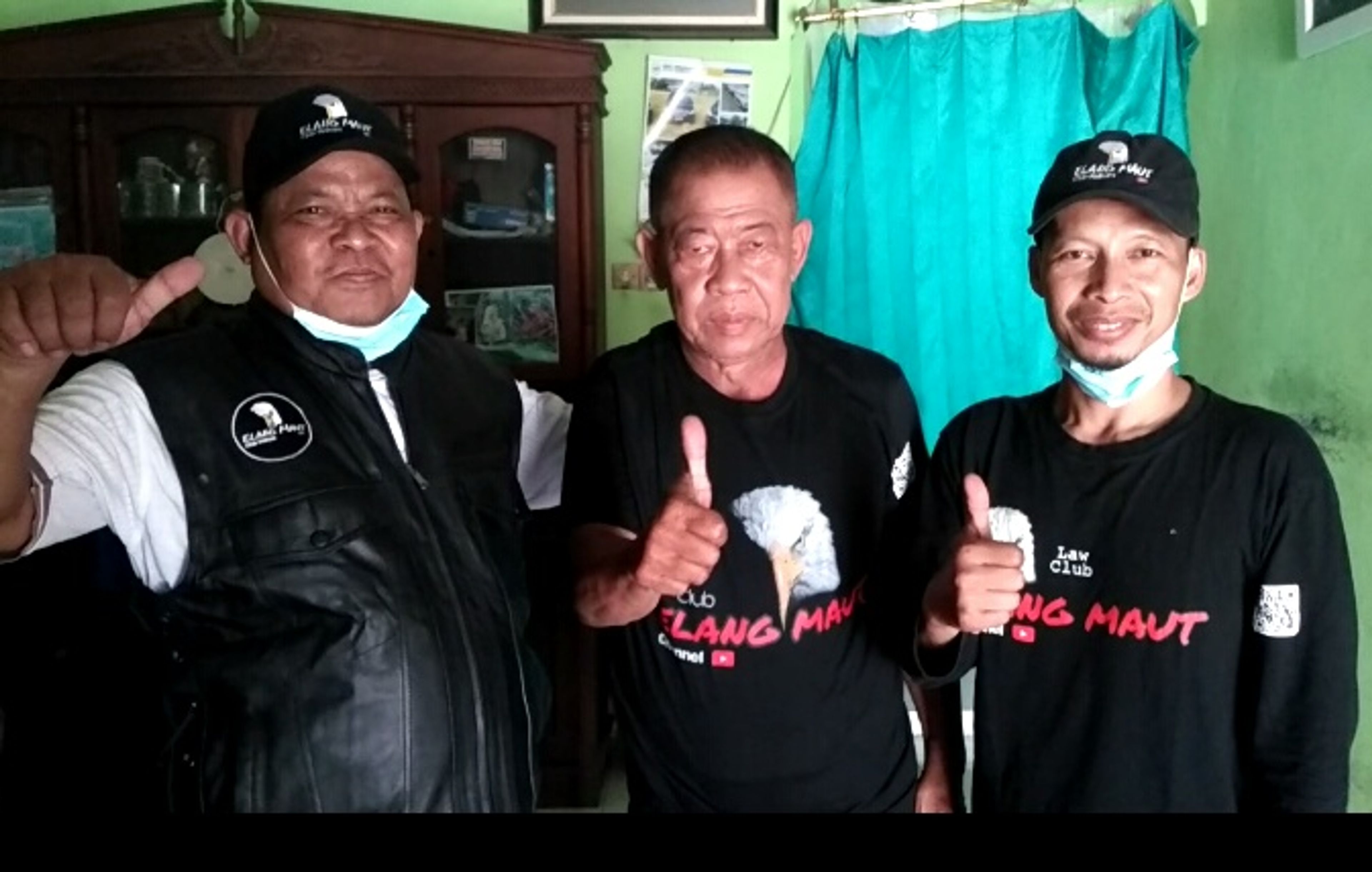 Club Hukum Elang Maut Kunjungi Mantan Polisi Manusia Silver