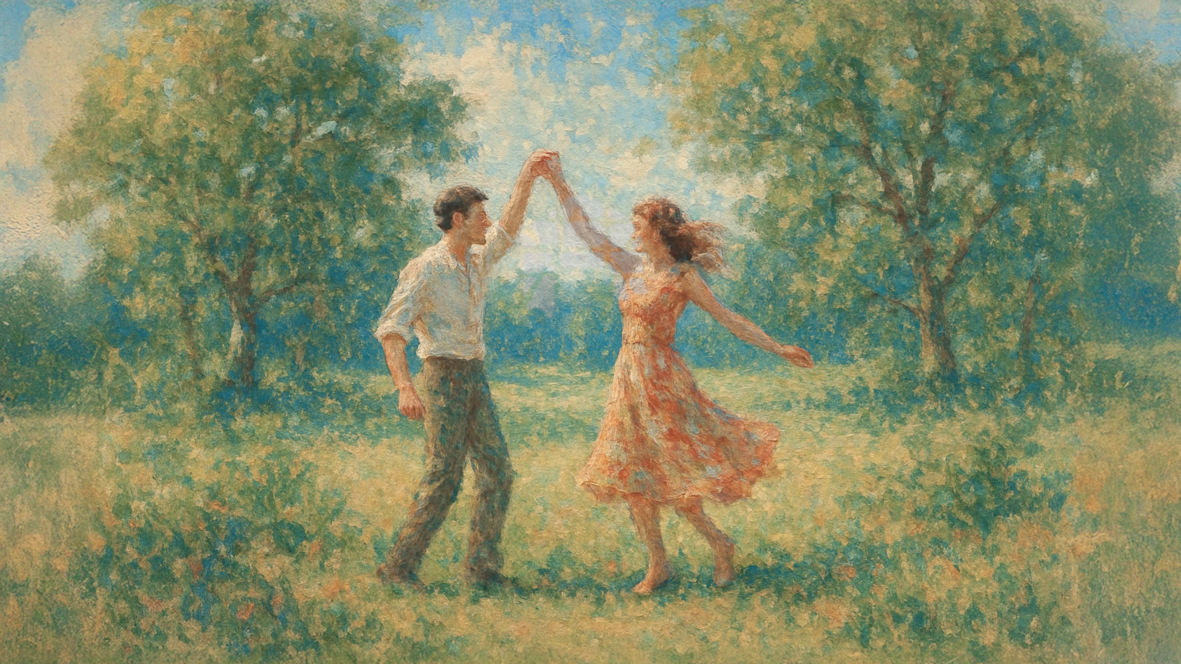 Mand og kvinde der danser