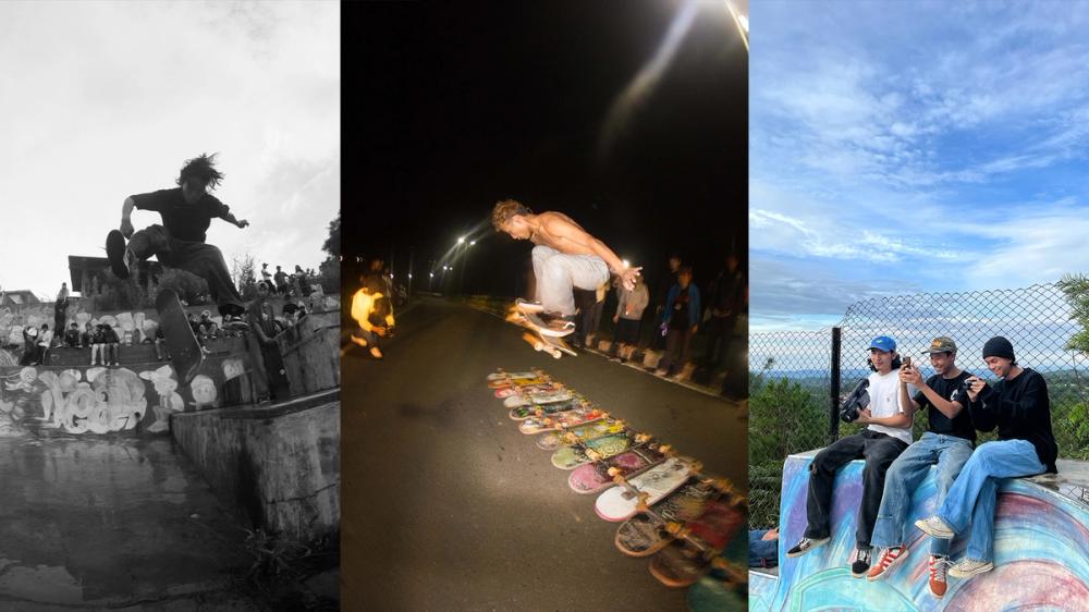 Skaters celebrating Go Skate Day in Shillong Meghalaya