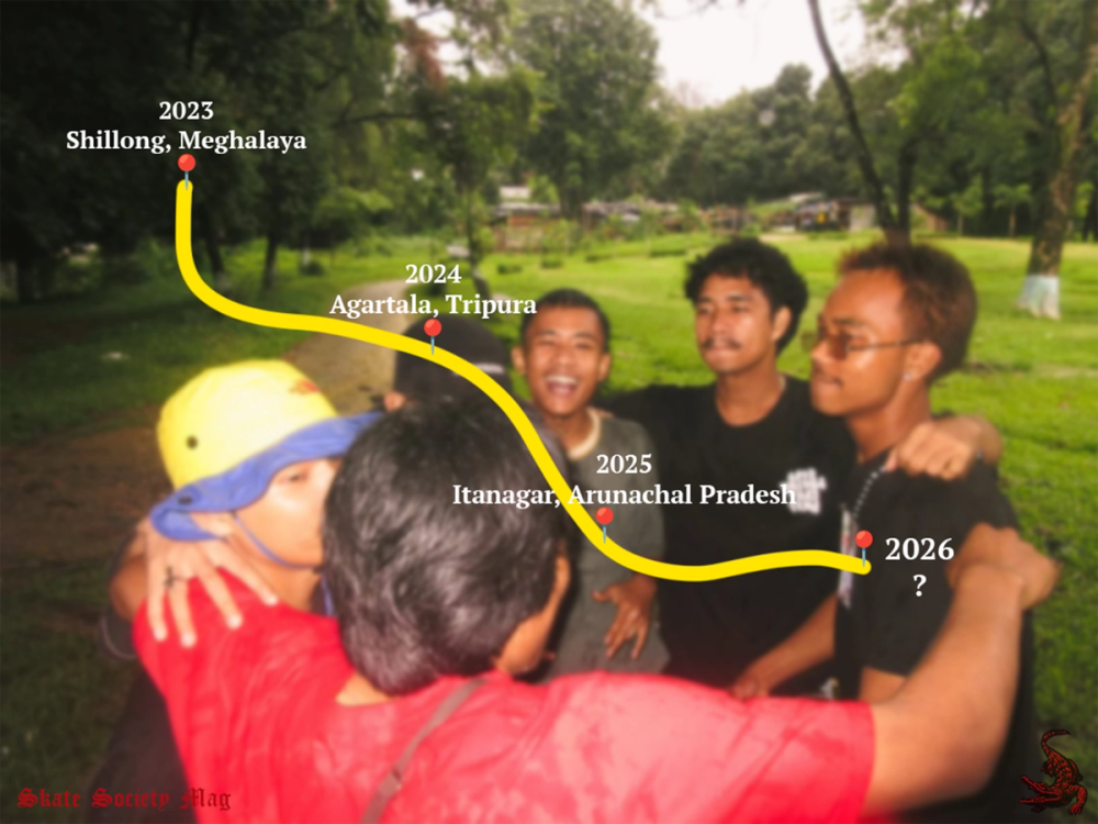 Shillong skaters in Arunachal Pradesh