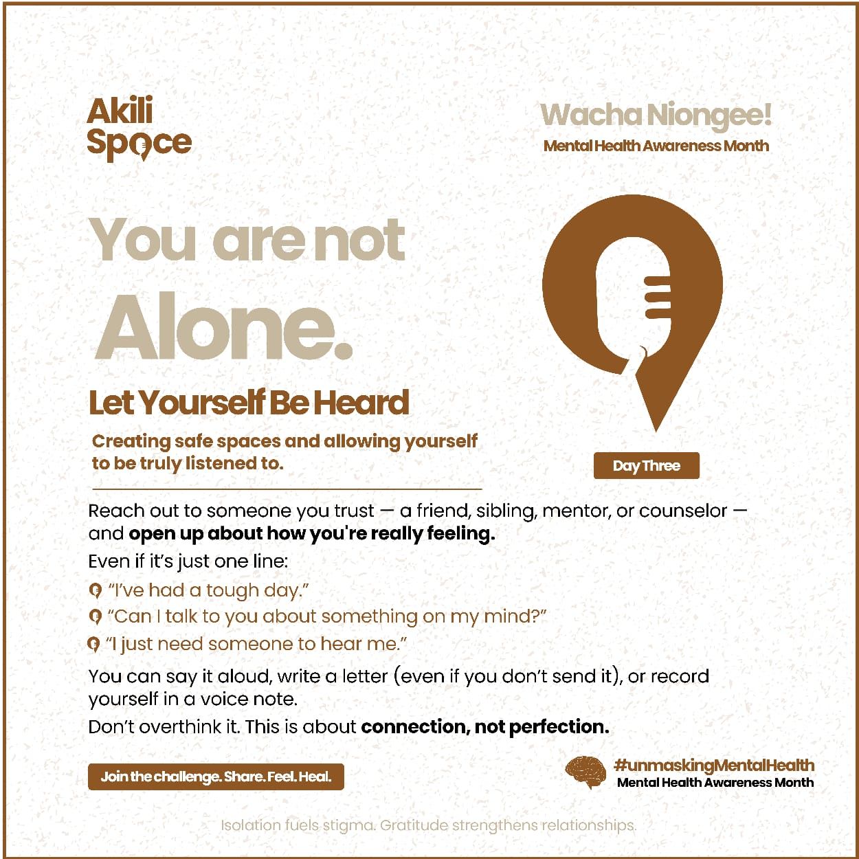 not alone