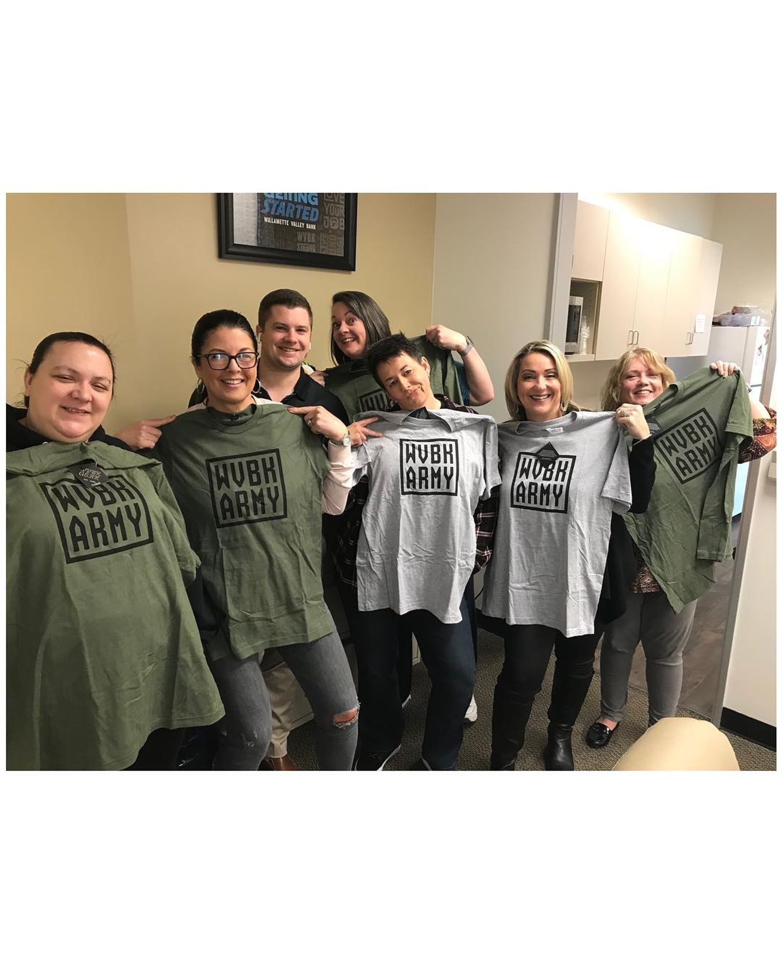 Vancouver team showing off their new WVBK Army t shirts.