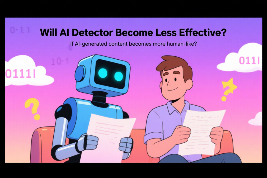 Will AI Detector become less effective if AI-generated content becomes more human-like?