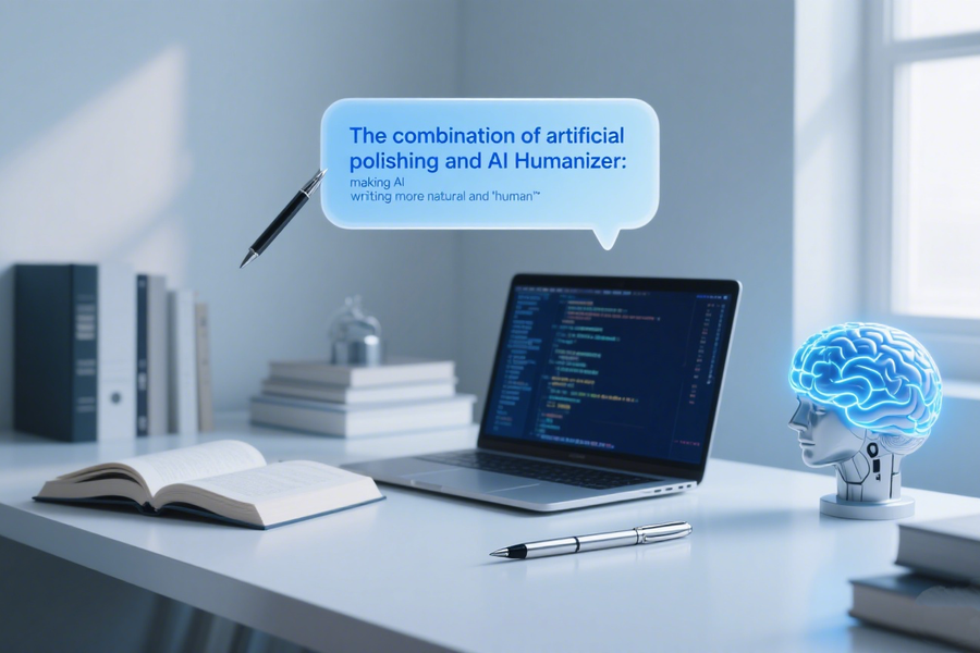 The combination of artificial polishing and AI Humanizer: making AI writing more natural and "human"