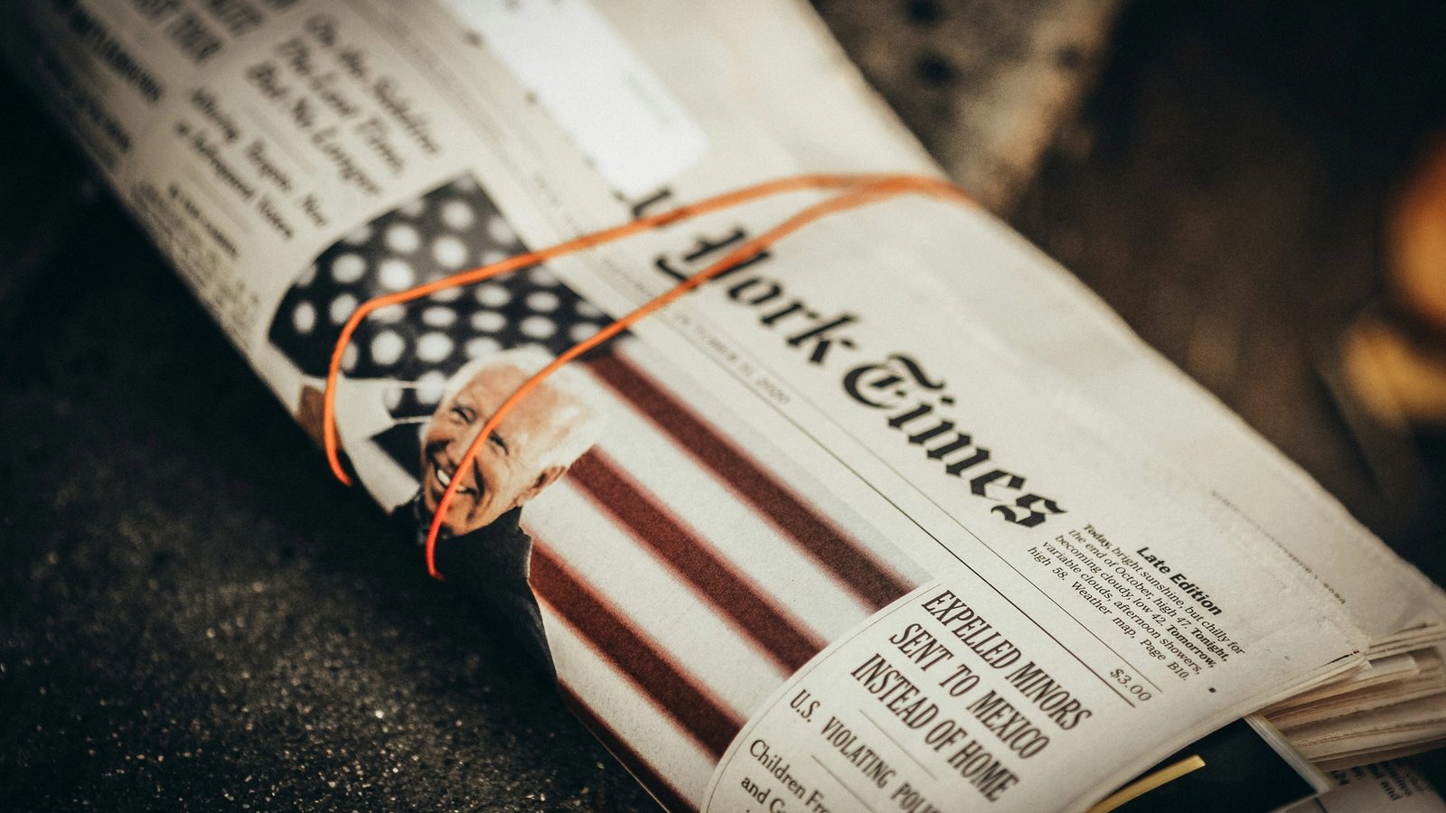 Main Image: President Joe Biden on a New York Times issue cover