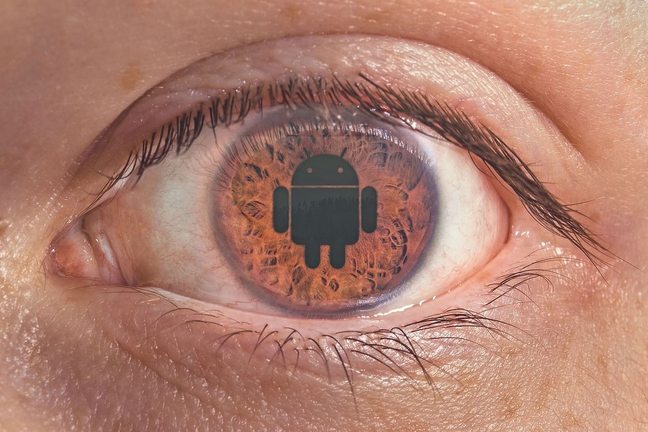 Android logo in eye