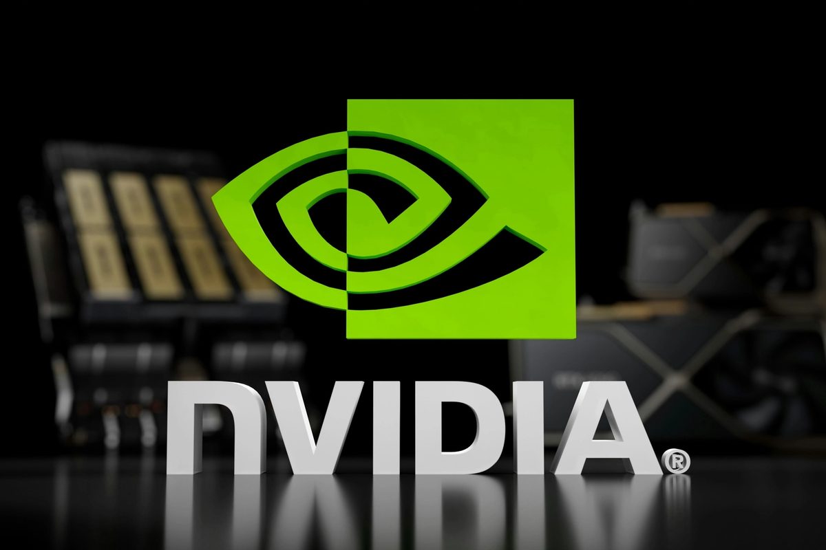 A stylish NVIDIA logo