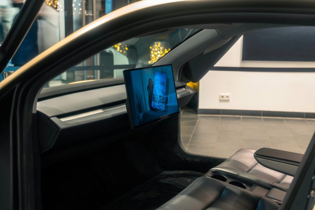 Interior of an autonomous vehicle