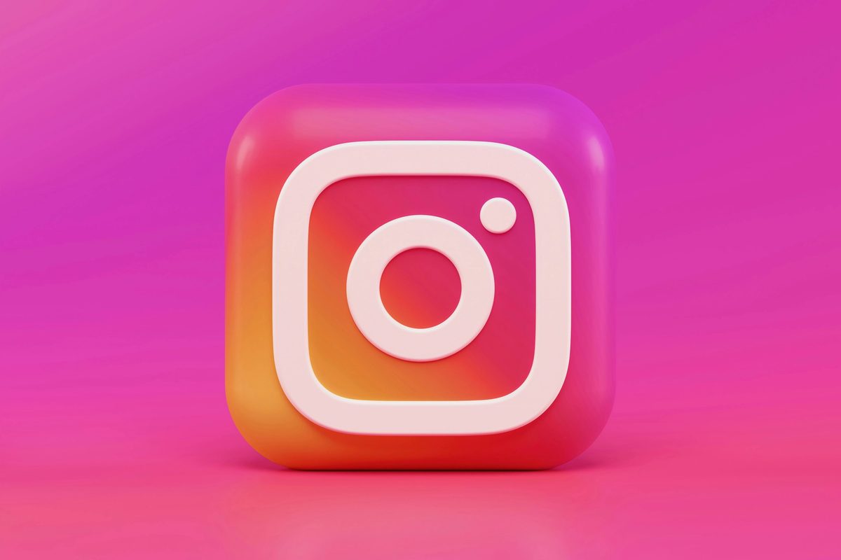 3D Rendered Instagram icon