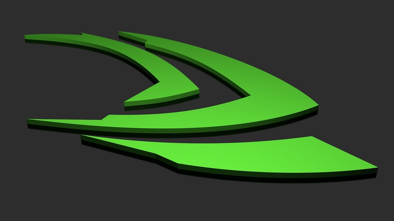 Nvidia logo on a PC game