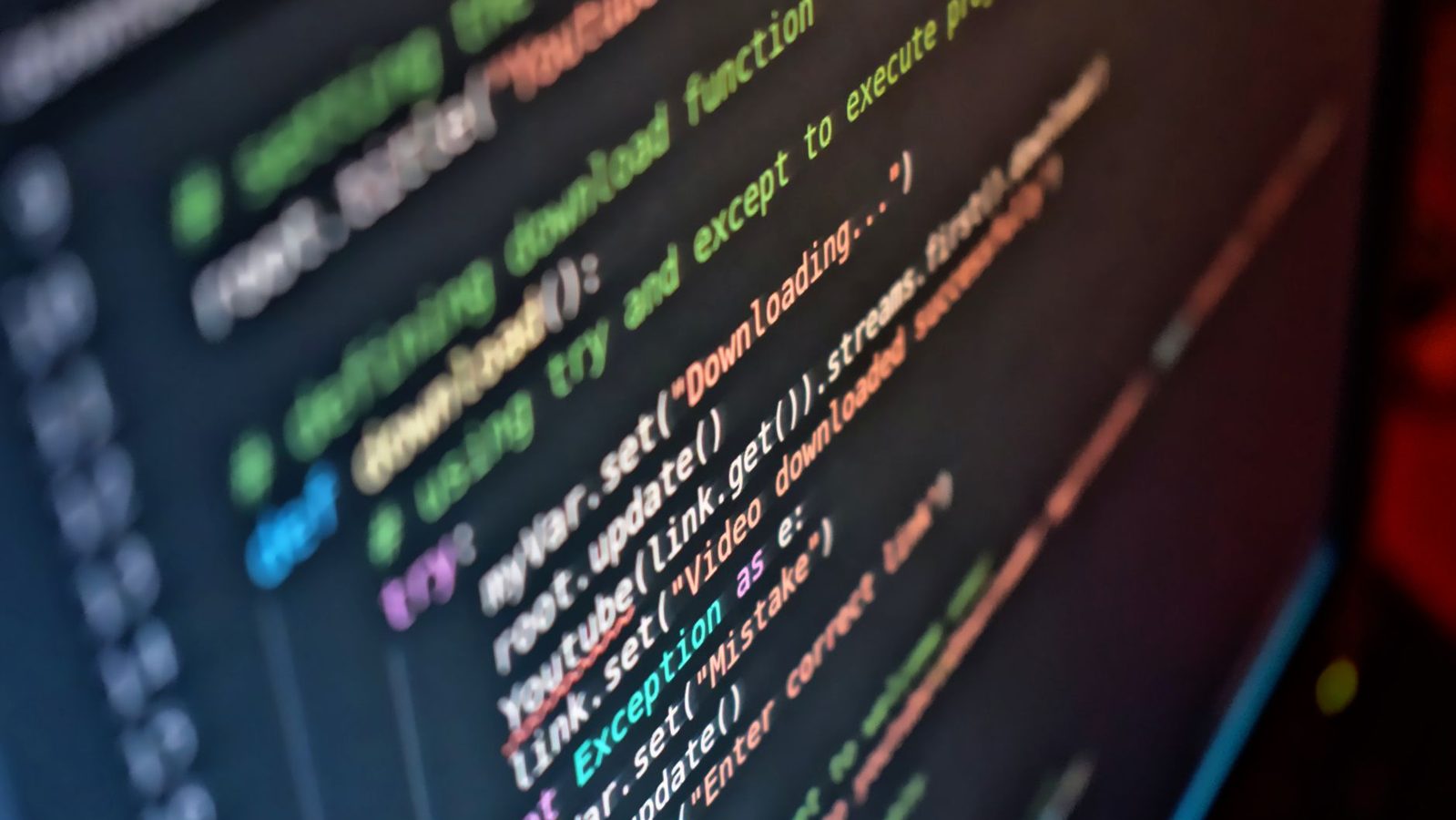 Debugging code on a computer screen