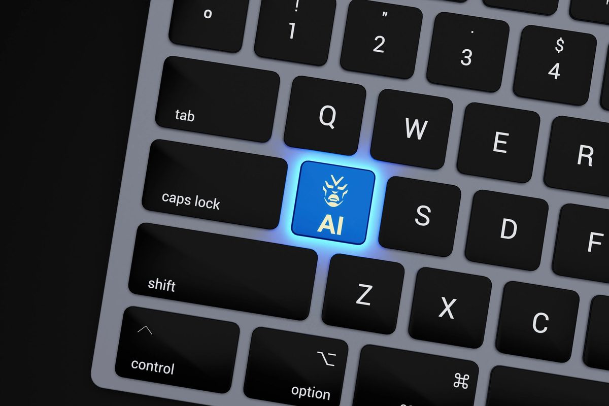 A keyboard with an "AI" key