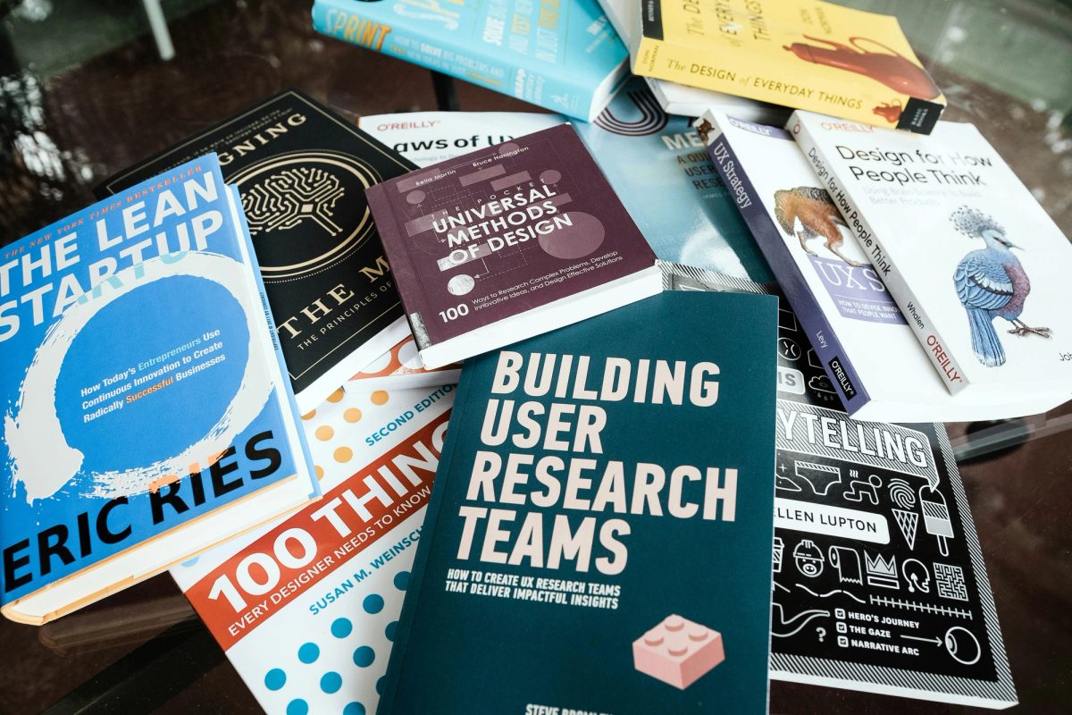 A pile of Research-based books