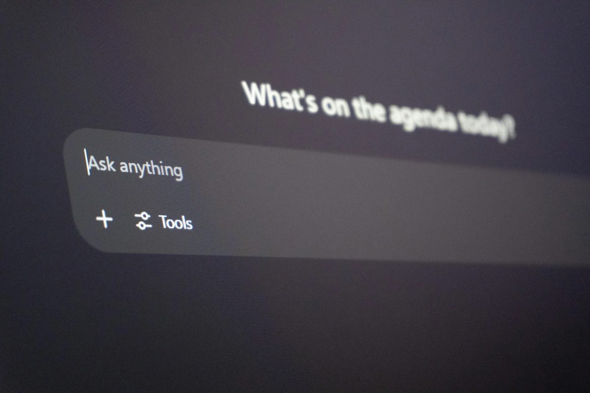 Prompt screen of an AI platform
