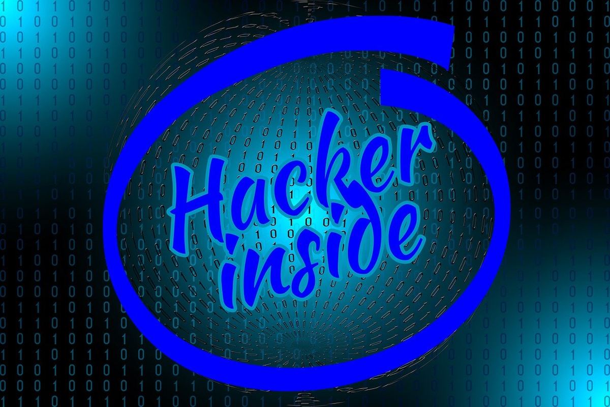 Intel logo but "Hacker Inside" written in place of "Intel"