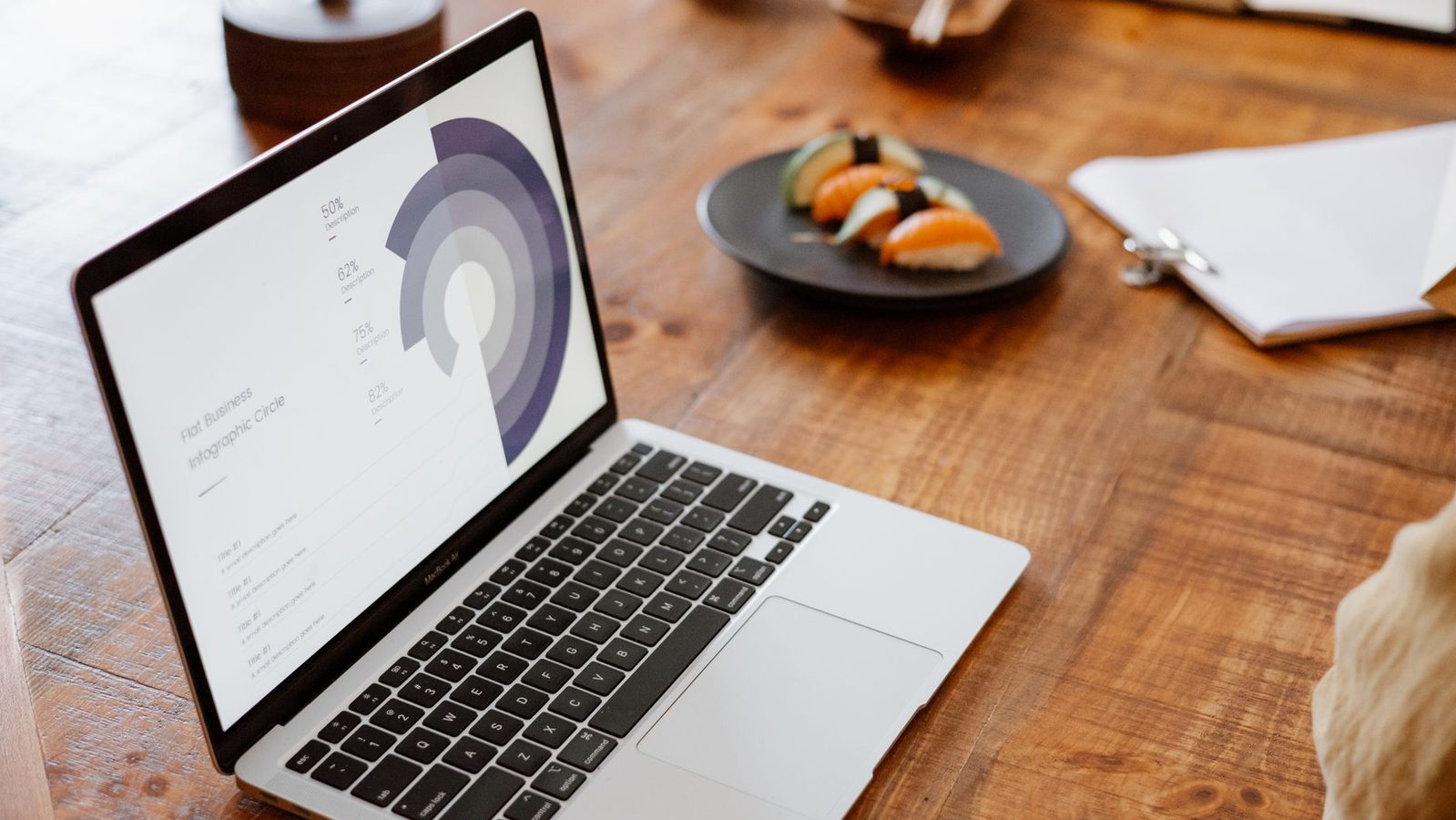 A presentation on a laptop screen