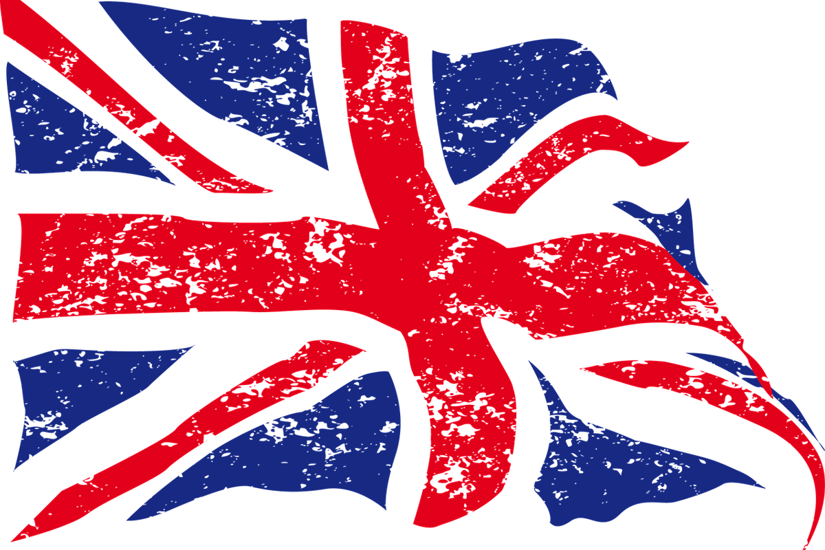 Stylized Union Jack as this article speaks of UK Law regarding Deepfake.