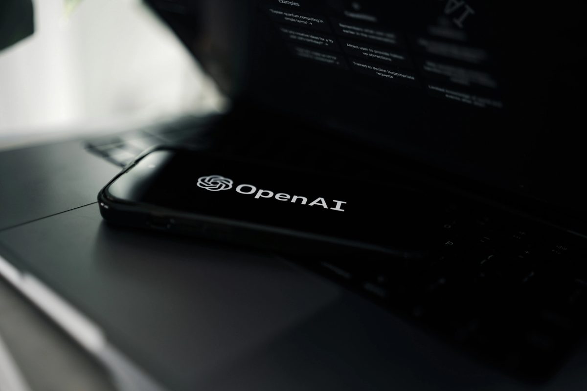 OpenAI logo on a mobile phone