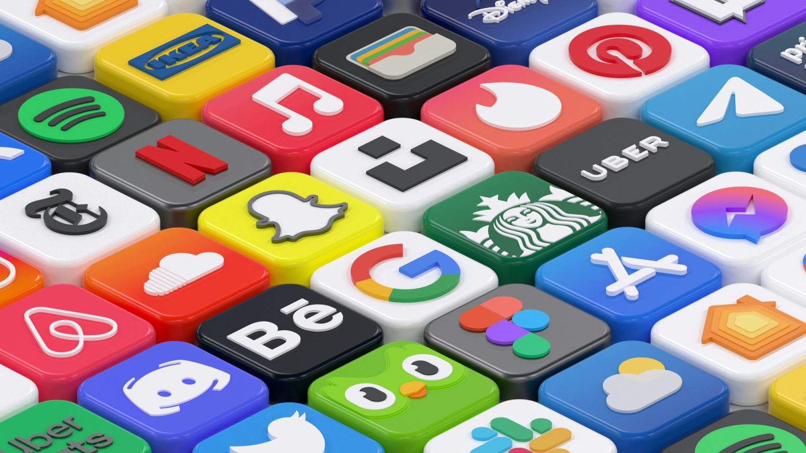 Main Image. Social media apps icons