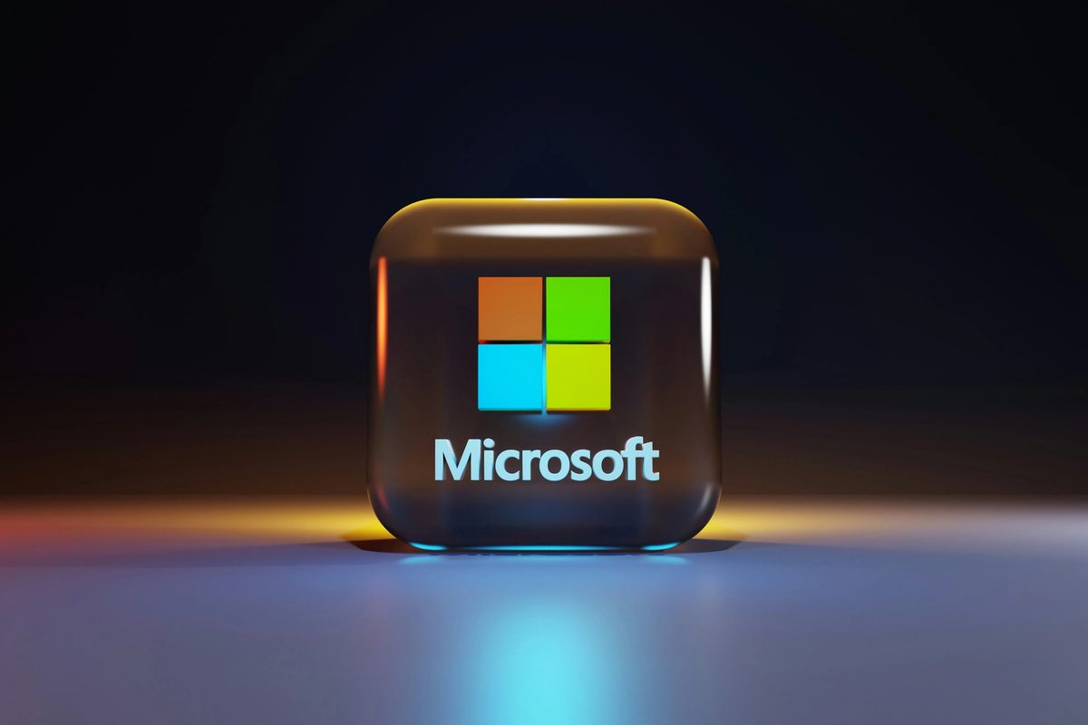 3D Rendered Microsoft icon