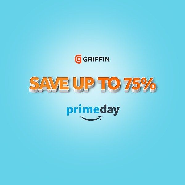 Amazon Prime Day poster showing a 75% discount