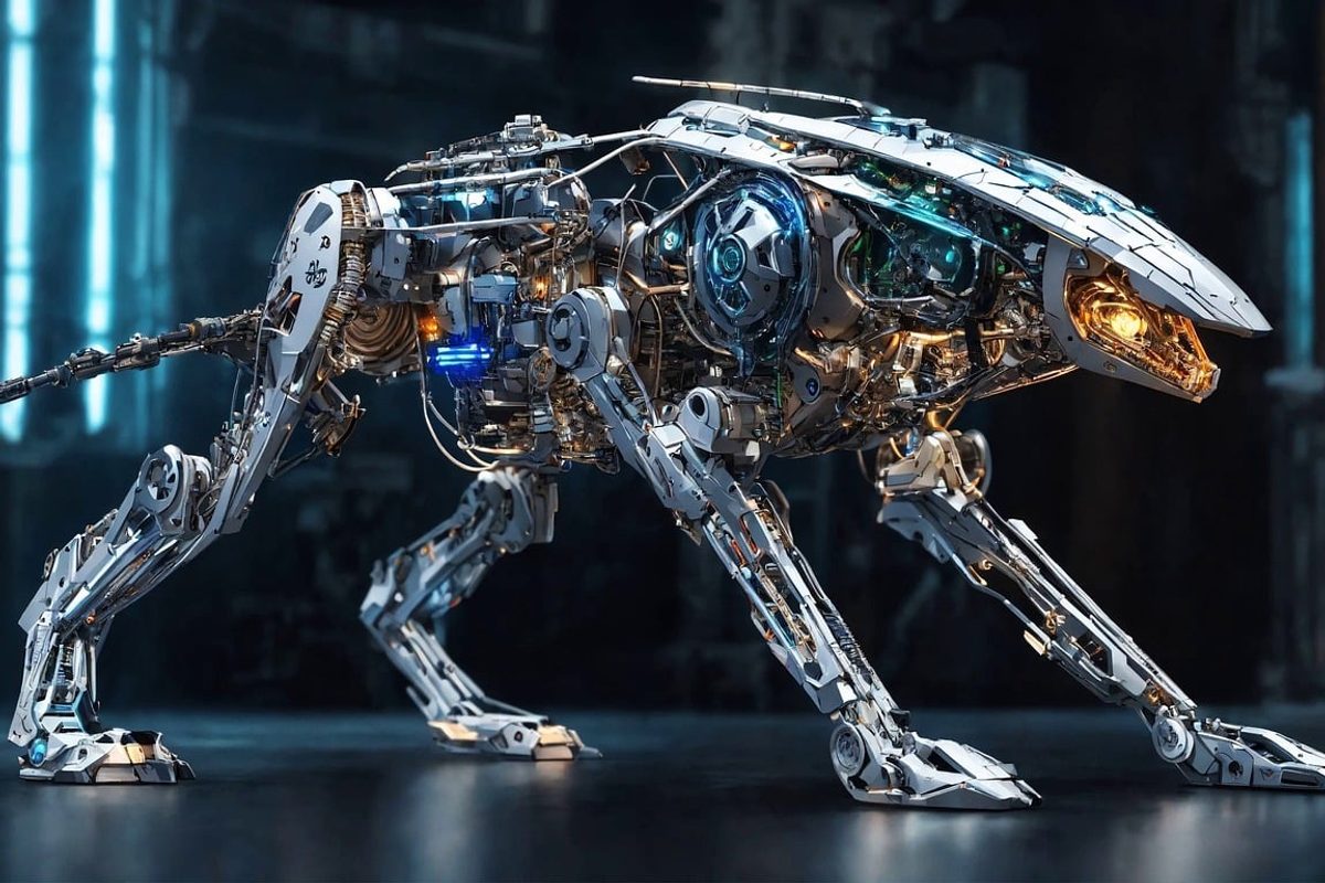Futuristic AI Robodog