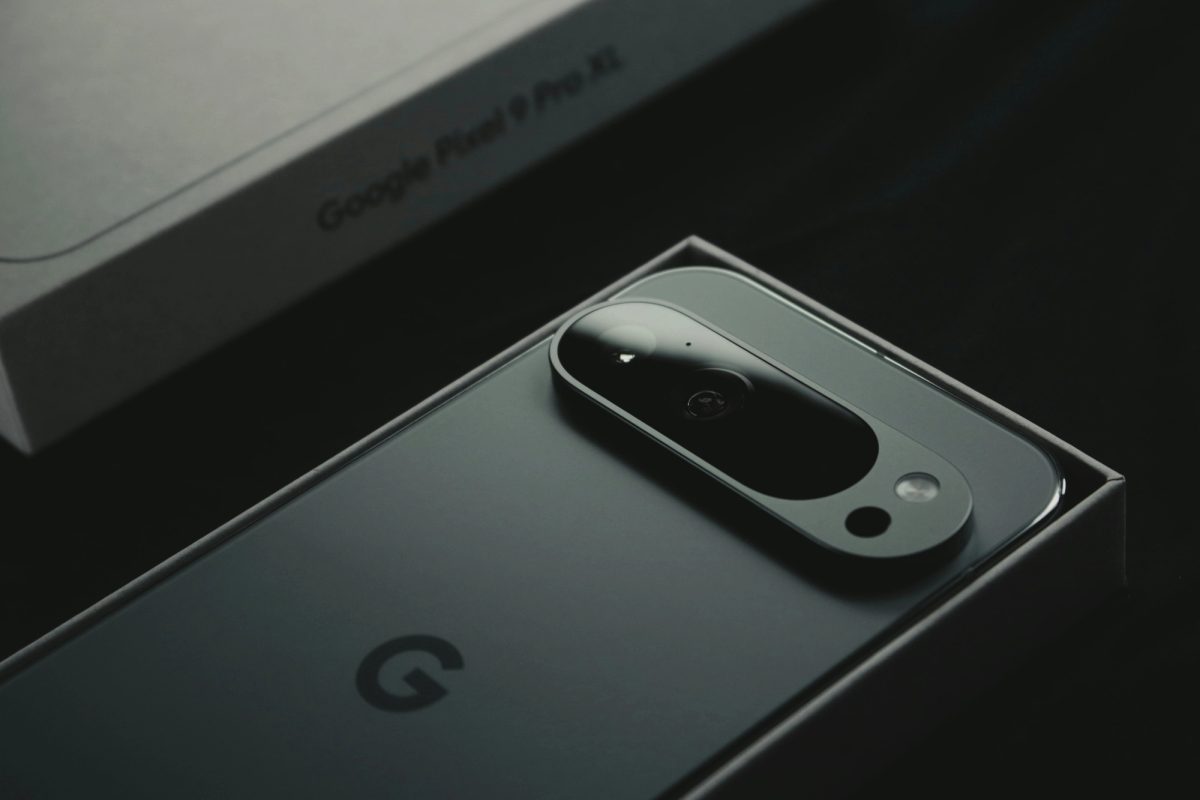 A close up image of a Google Pixel smartphone
