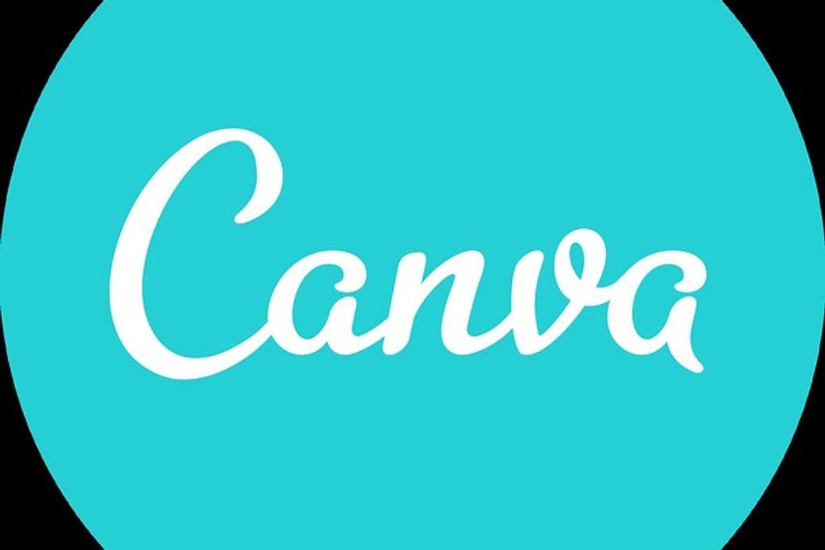 Canvo logo against a sky blue background