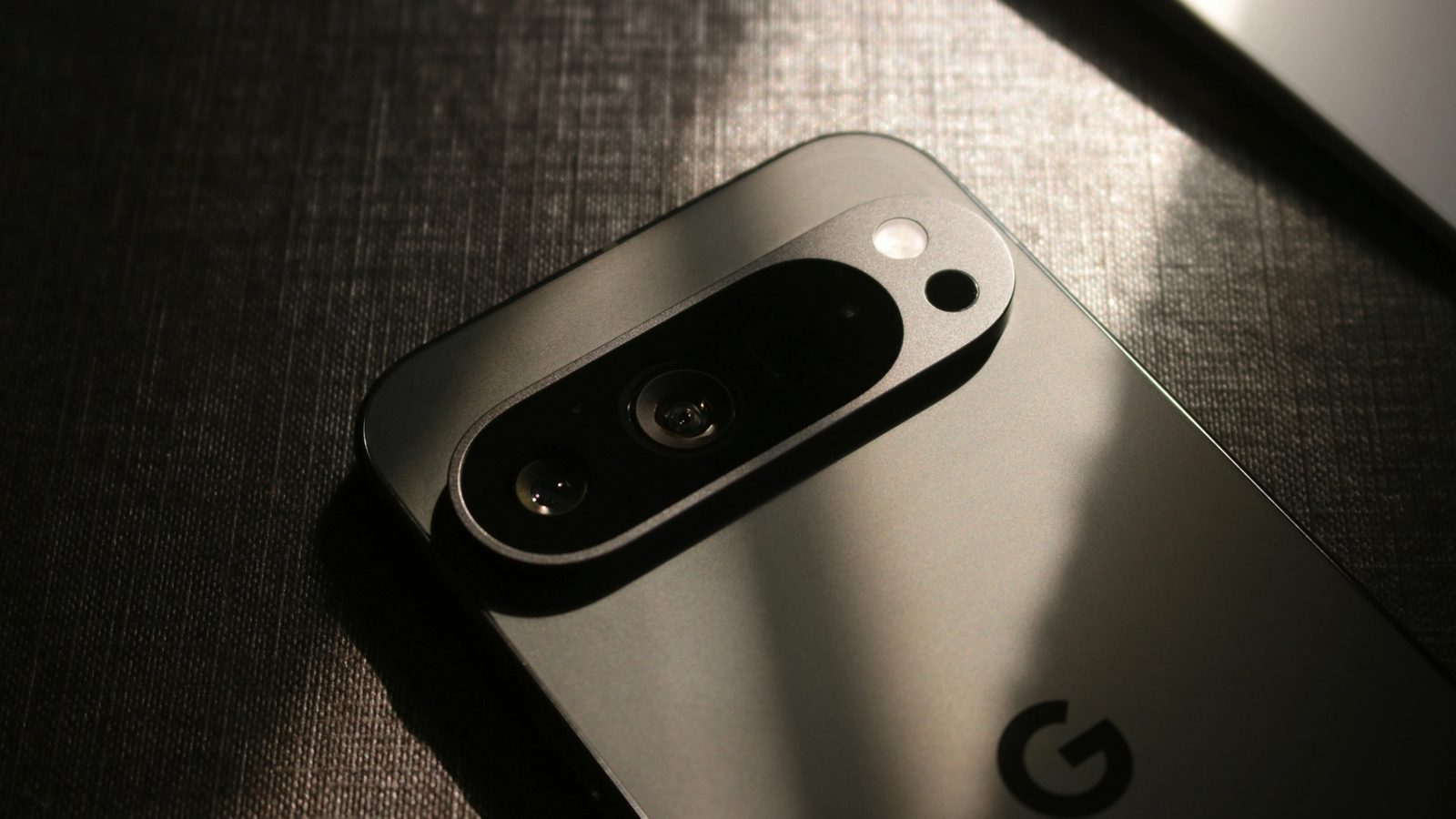 Close up of Google Pixel smartphone on a table