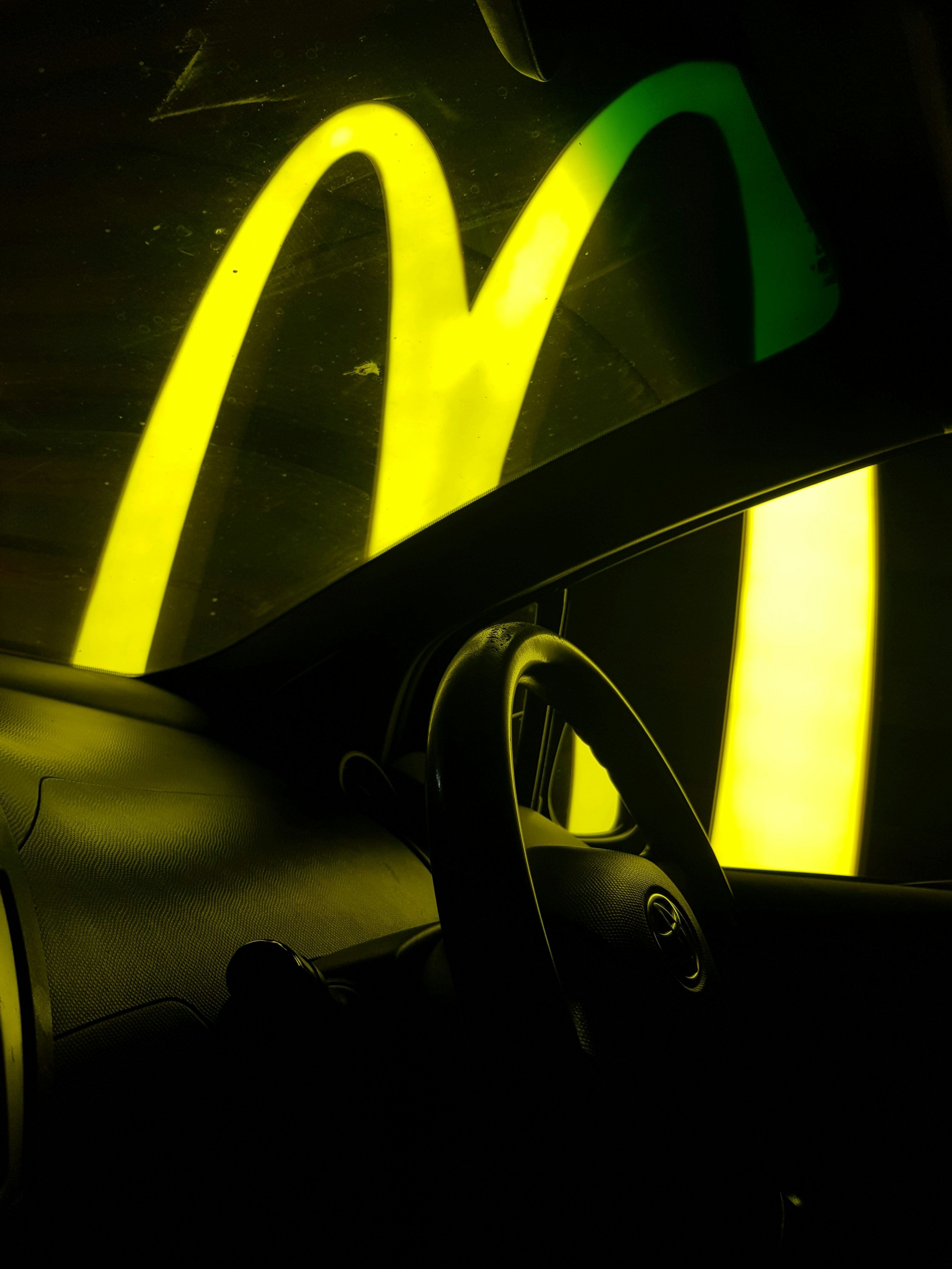 A McDonald's DriveThru at night