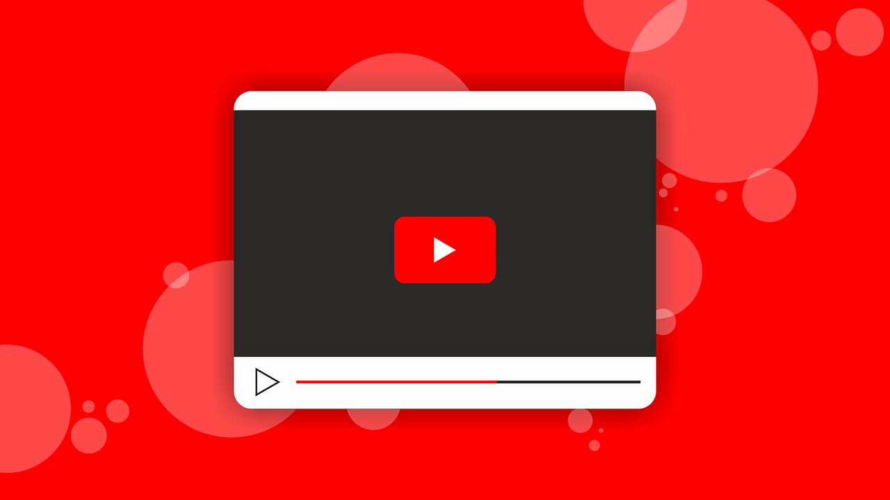 Image of Youtube player streaming a video