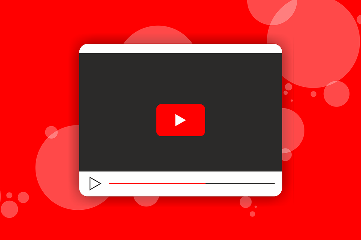 Image of Youtube player streaming a video