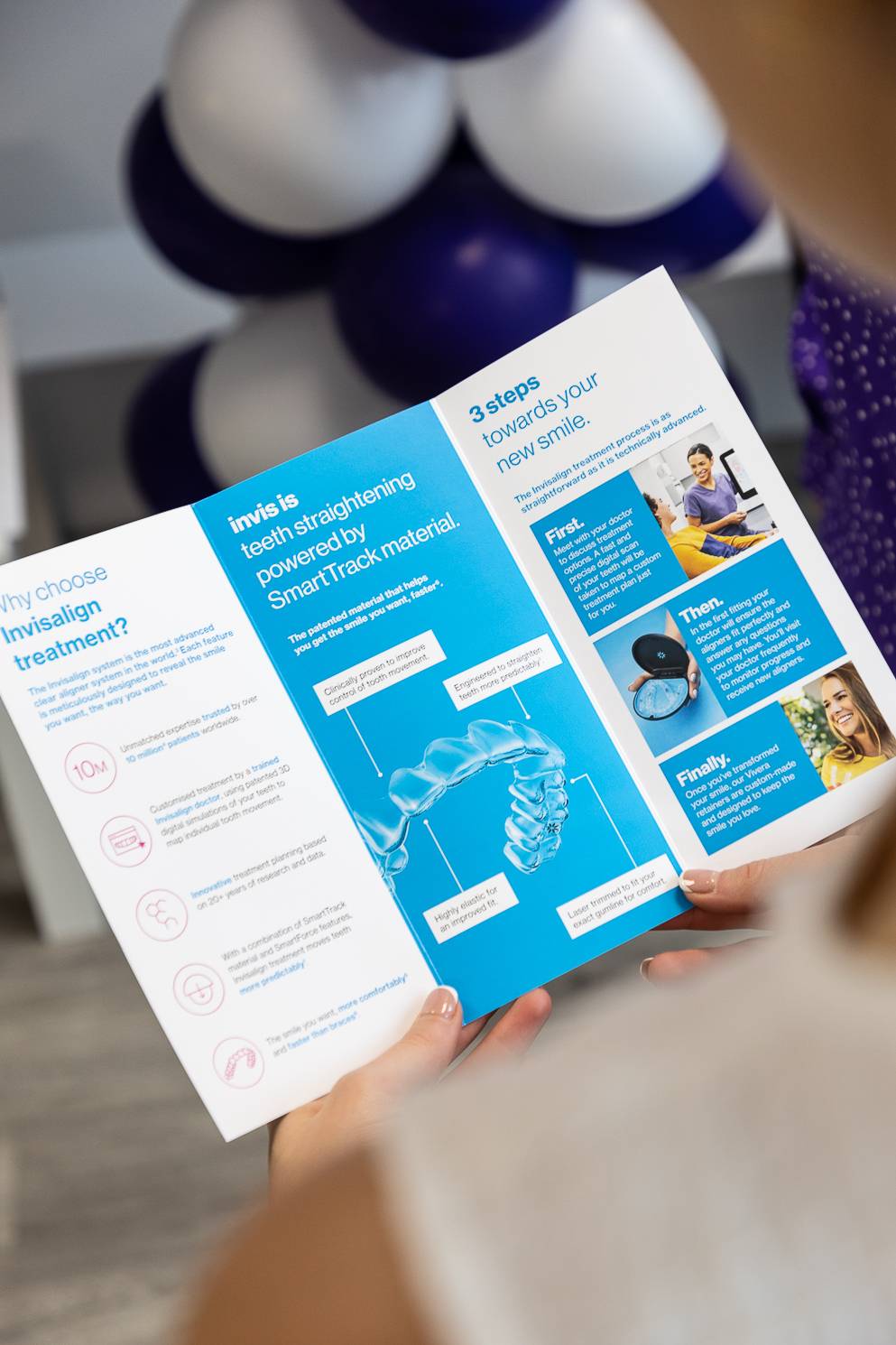 An invisalign leaflet