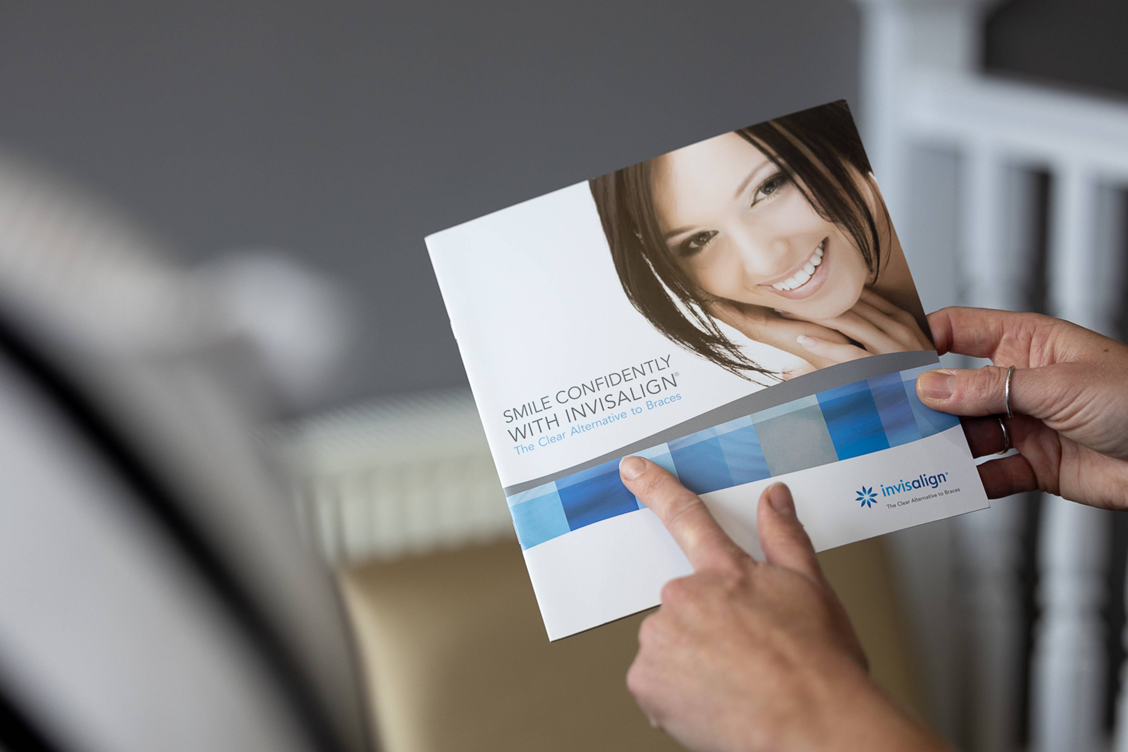 An invisalign leaflet