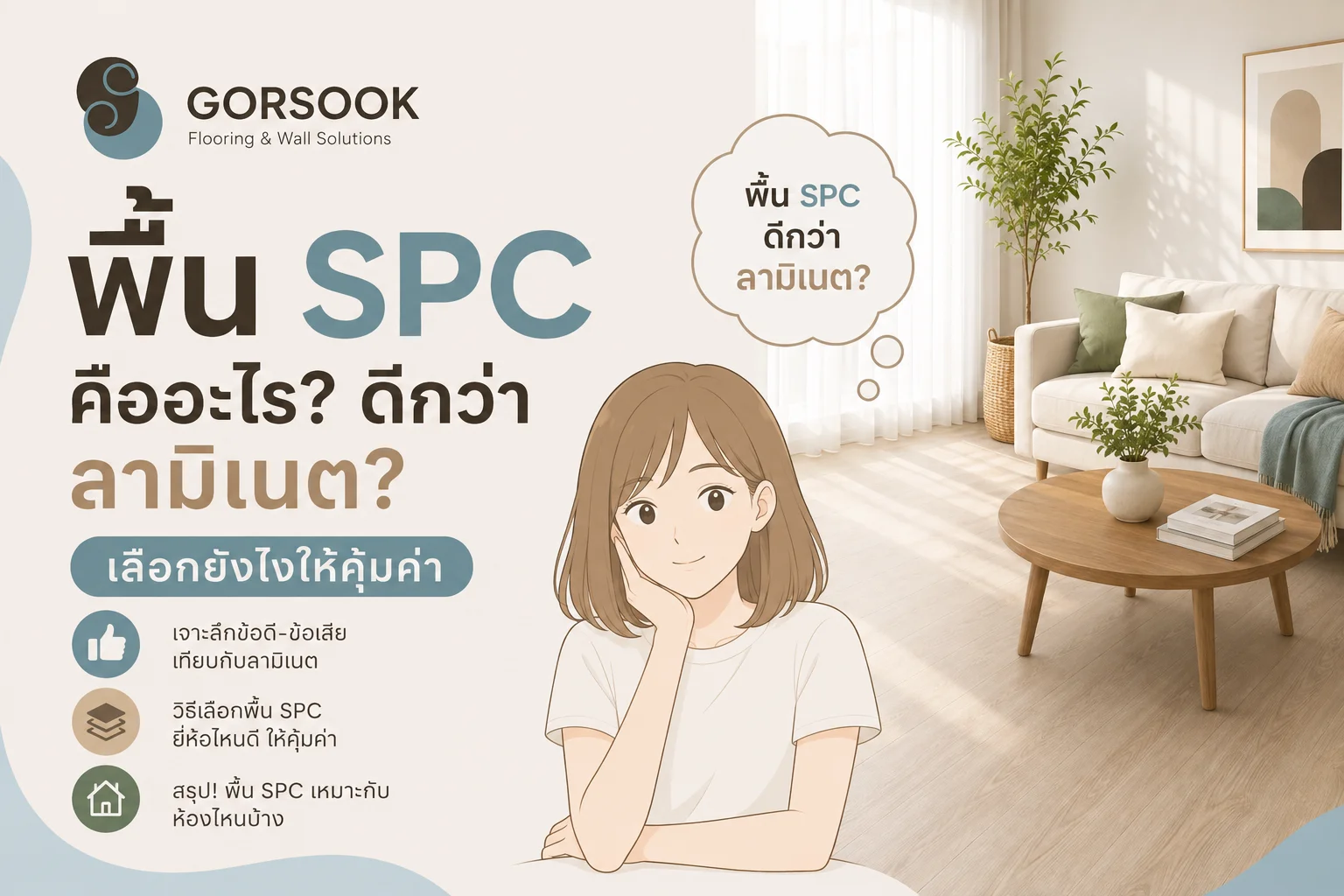 กระเบื้องยาง SPC คืออะไร? ทำไมถึงเป็นที่นิยมในกลุ่มคนแต่งบ้านมินิมอล