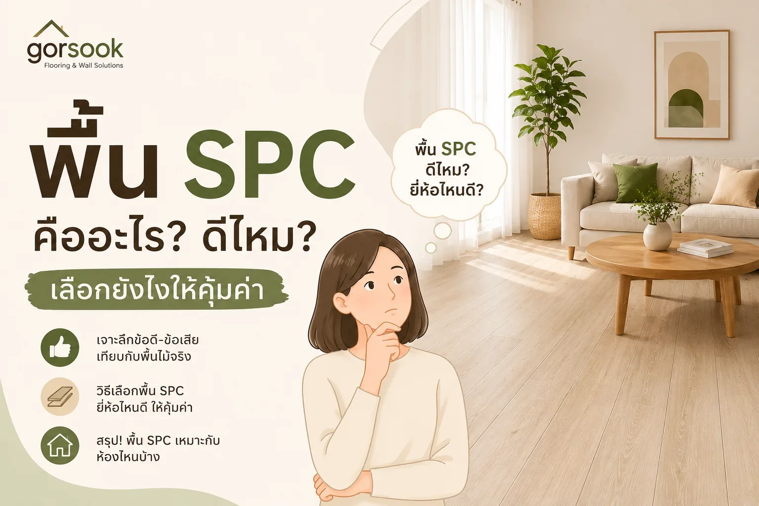 กระเบื้องยาง SPC คืออะไร? ทำไมถึงเป็นที่นิยมในกลุ่มคนแต่งบ้านมินิมอล