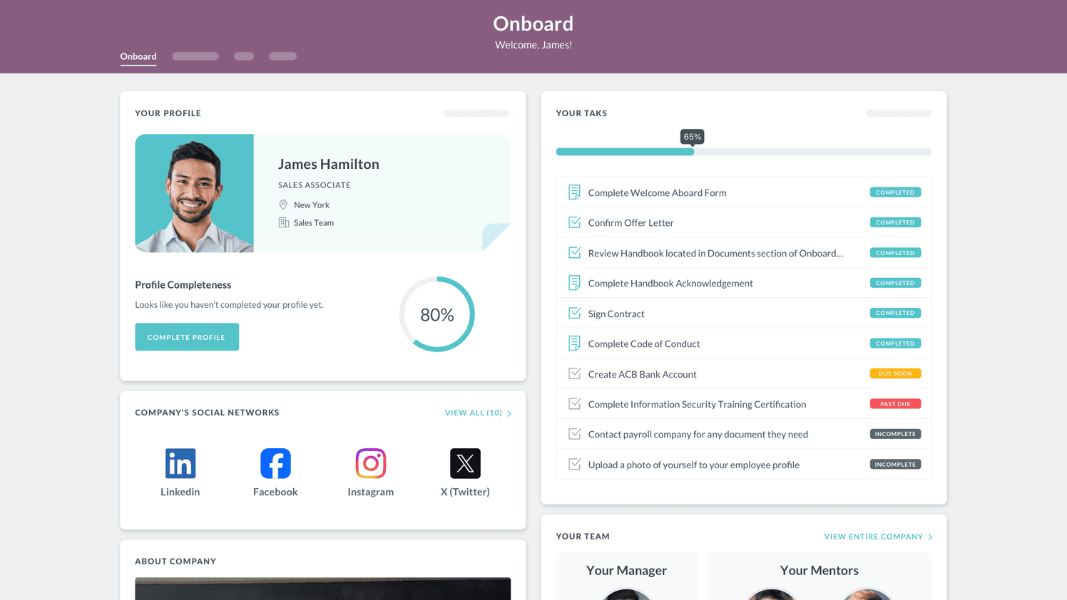 Onboard by HR Cloud