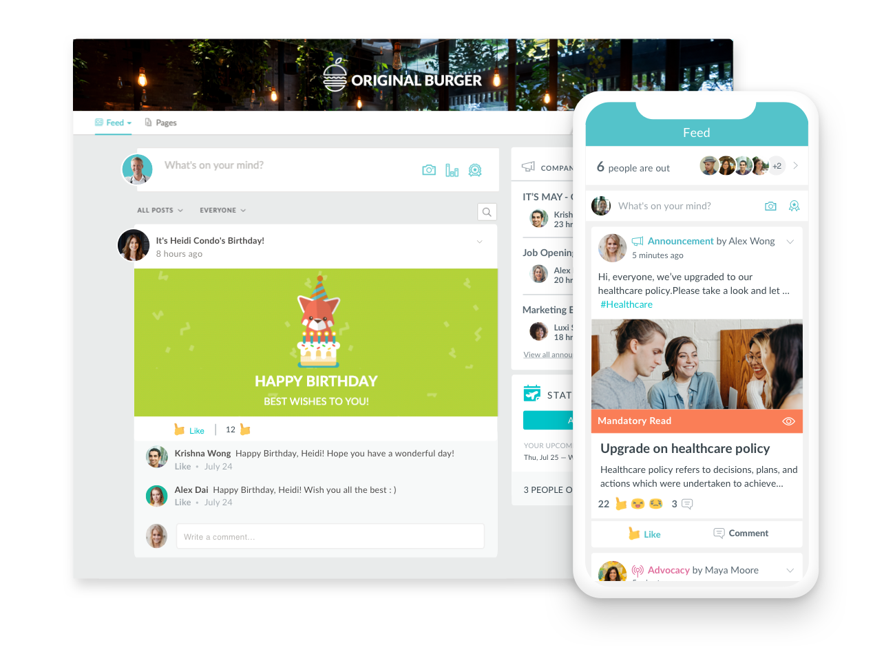A modern social intranet