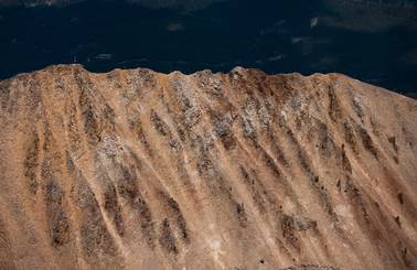 Mountain ridge in summer