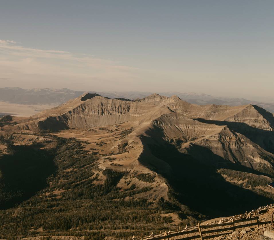 Scenery from the top of Lone Peak in summer