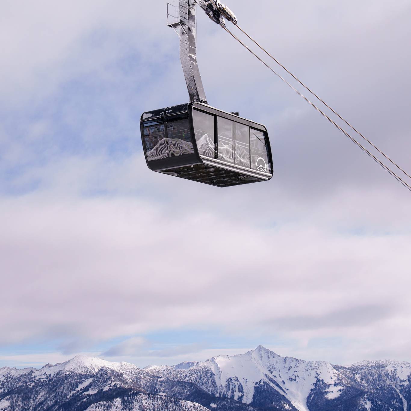 Lone Peak Tram cabin