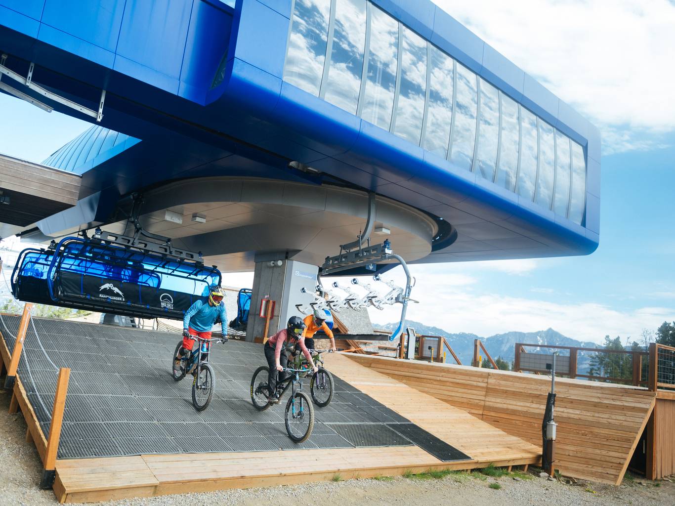 Lift serviced mountain biking in Big Sky, Montana