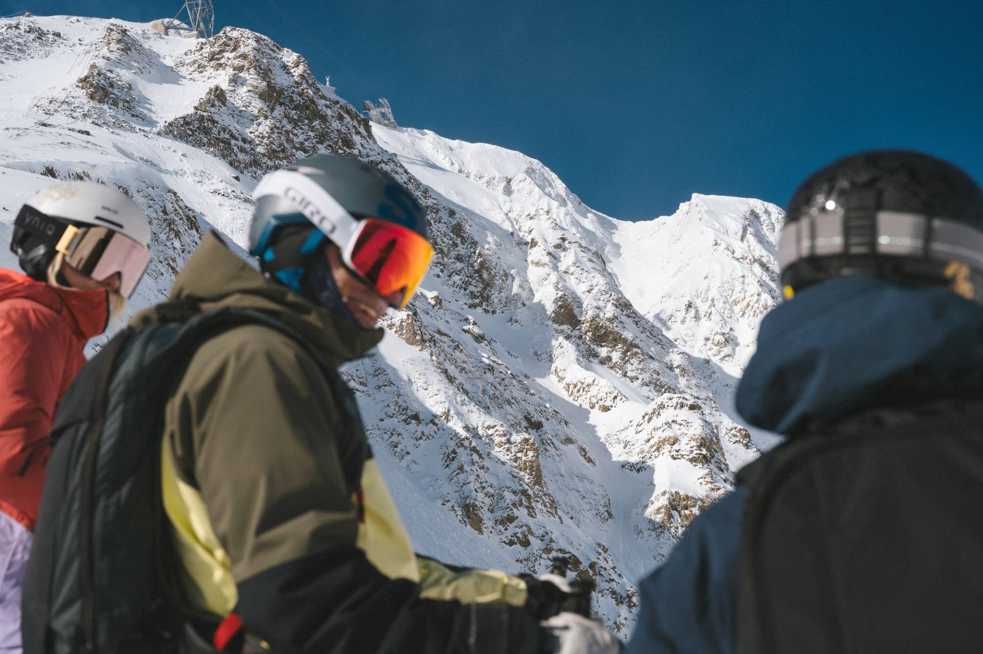 Group of skiers at Big Sky Resort