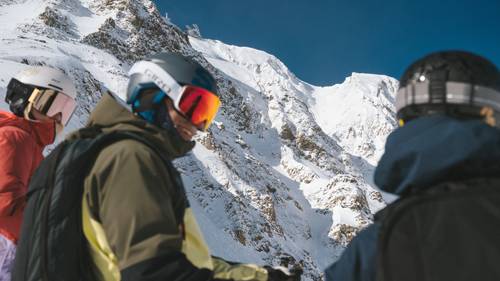 Group of skiers at Big Sky Resort