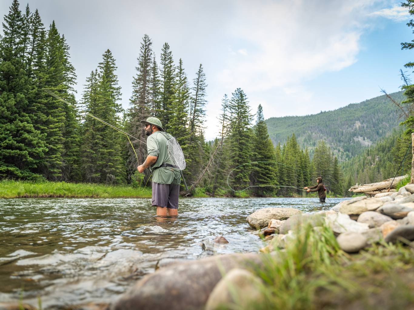 Fly fishing in Big Sky, Montana
