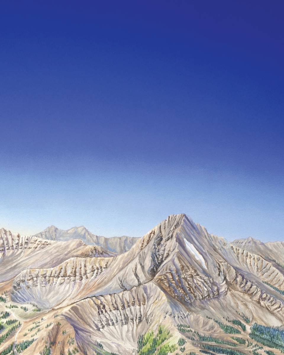 Big Sky Resort summer trail map image